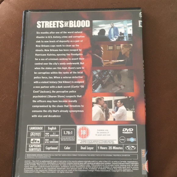 Streets Of Blood Val Kilmer Curtis “ 50 CENT “ Jackson Sharon Stone - Picture 3 of 6